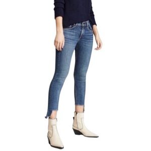 Rag & Bone Cate Step-Hem Ankle Skinny Jeans in Hampton Wash